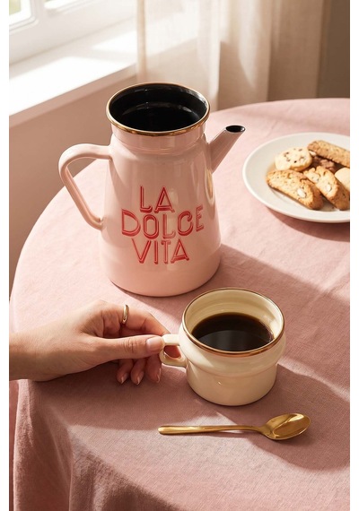 Dolce Vita Bardaklı Emaye Sürahi