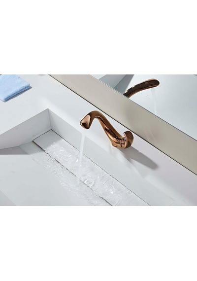 Elıte Kısa Lavabo Bataryası Parlak Rose