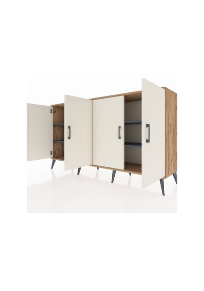 Hyperion Konsol 6 Raflı 4 Kapaklı 176x44x99 Çam-aytaşı/antrasit Atlas Çam/aytası - Atlas Çam Hyperion Konsol 6 Raflı 4 Kapaklı 176x44x99 Çam-aytaşı/antrasit Atlas Çam/aytası - Atlas Çam