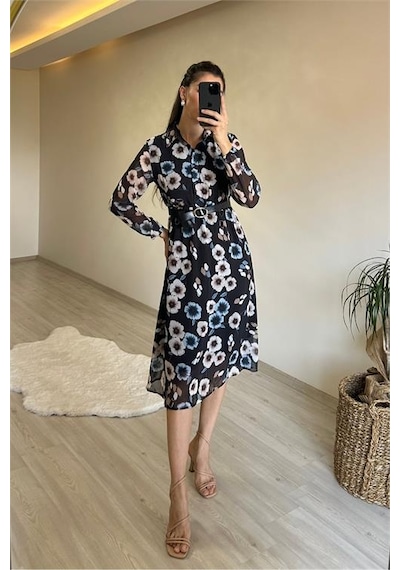 Neşeli Butik Kadın Desenli Gömlek Yaka Midi Elbise Nm011 Mint Yeşili Neşeli Butik Kadın Desenli Gömlek Yaka Midi Elbise Nm011 Mint Yeşili