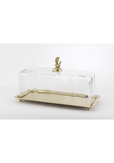 Mikasa Moor Gold Dik Cam Kapaklı Sunumluk 35x17x20cm Gold