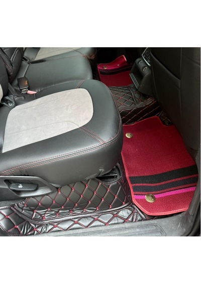 Audi Q7 2006-2015 Arası Aracına Özel 8d Çift Katmanlı Havuzlu Paspas Takımı Siyah