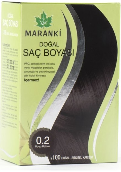 Maranki Doğal Saç Boyası 0.2 Koyu Kahve