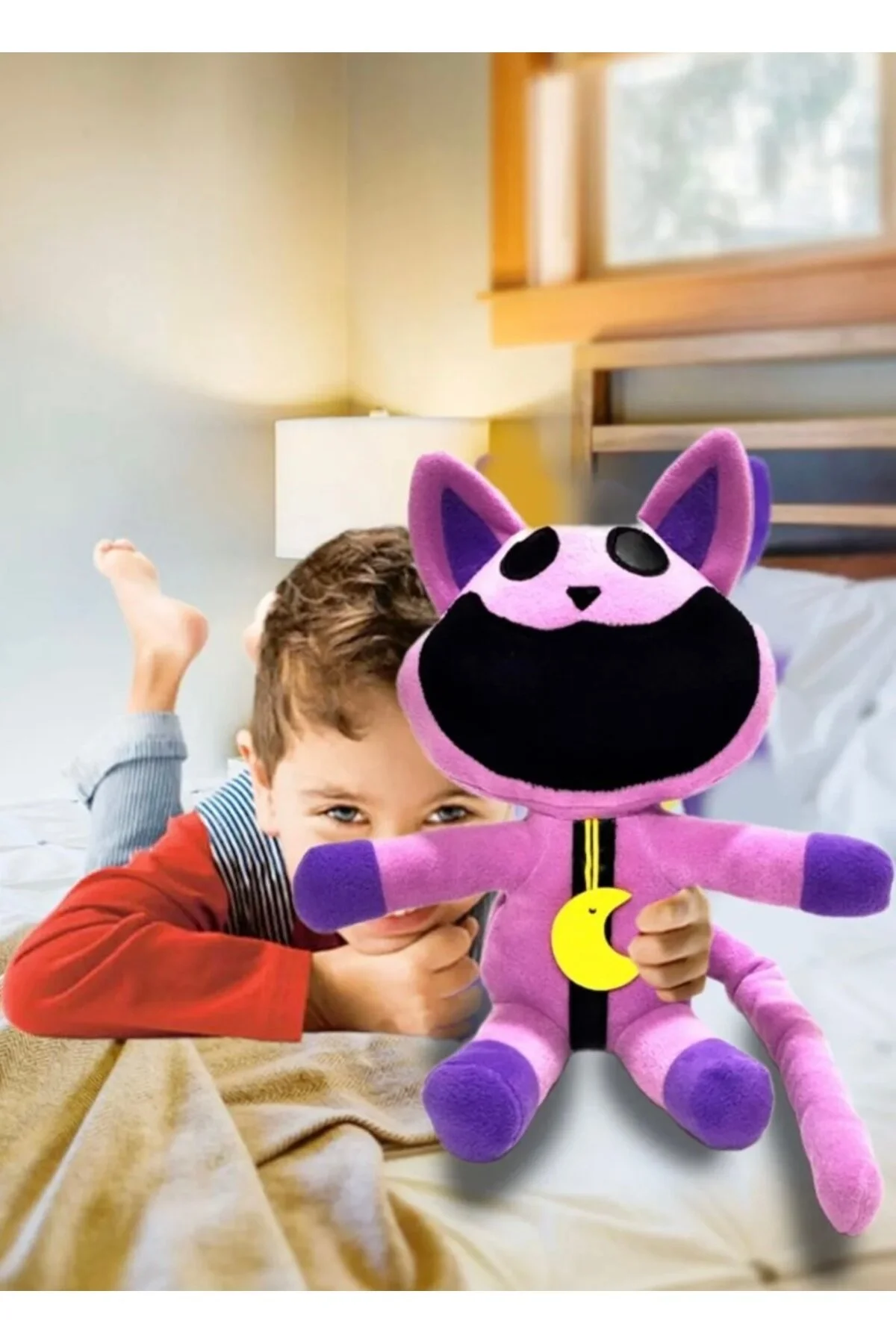 Catnap Peluş Oyuncak Büyük Boy Üretici Firma Açık Mor