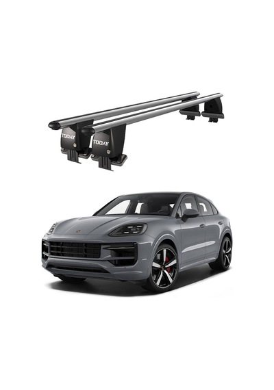 Porsche Cayenne Po536 2017 Ve Sonrası Oluksuz Kilitli Ara Atkı Port Bagaj Tavan Barı