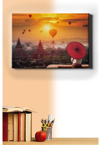 Webstyle Sayılarla Boyama Seti Kasnaklı Asya Manzarası 60 X 75 Cm