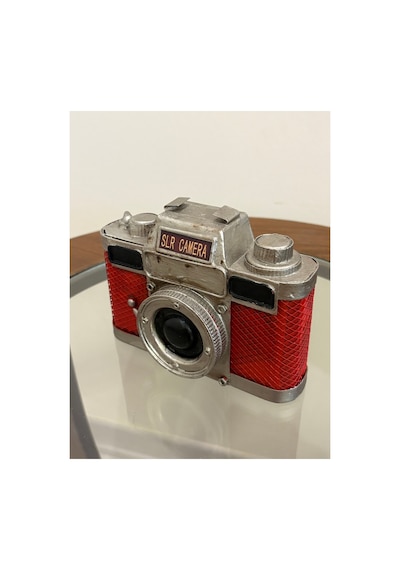 Retro Metal Slr Fotoğraf Makinesi Biblosu Ev Ve Ofis Hediyelik Eşya