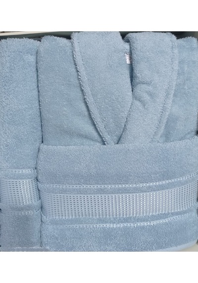 Özdilek Colourist Maldiv Aqua Aile Bornoz Seti Özdilek Pamuk