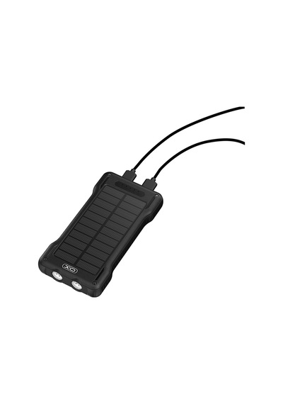 Pr290 10000mah Type-c Ve Lightning 4 Dahili Kablolu Güneş Enerjili Powerbank Taşınabilir Şarj Beyaz