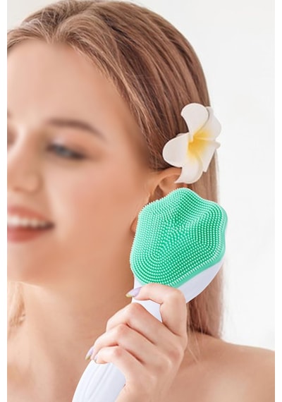 Yüz Masaj Cilt Temizleme Peeling Fırçası Büyük Boy Silikon Cilt Temizleme Rahatlatma Aleti