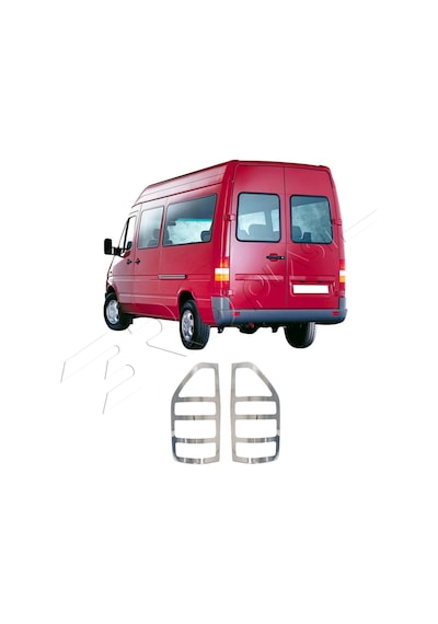 Mercedes Sprinter W901 Uyumlu Stop Çerçevesi 2 Parça Abs Krom Kaplama