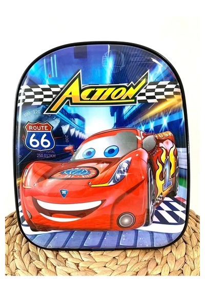 Cars Desenli Su Geçirmez Anaokulu/kreş Okul Sırt Çantası