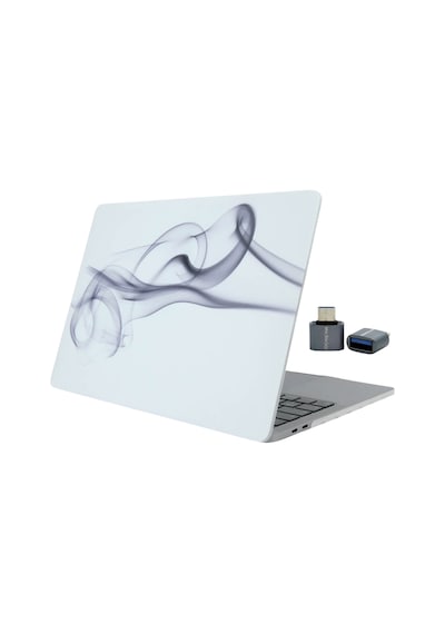 Macbook Pro Kılıf 15 İnç Paint01nl Touchbarlı 15" Pro A1707 A1990 İle Uyumlu Gri
