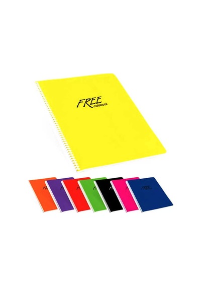 Keskin Color Free Plastik Kapak Kareli Defter A5 100 Yaprak