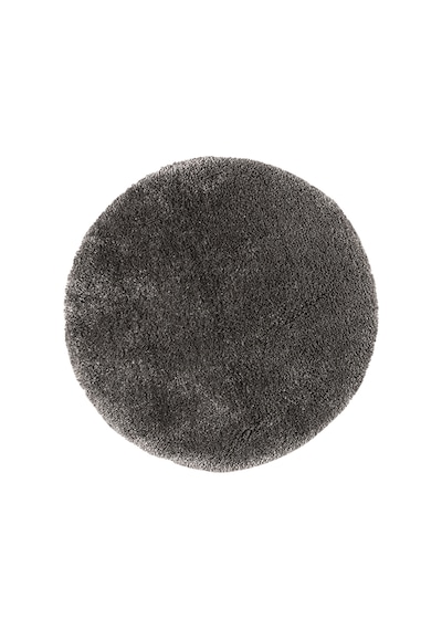 Koza Home Douro Shaggy Banyo Paspası Füme Kaydırmaz Taban Daire 100 X 100 C Füme