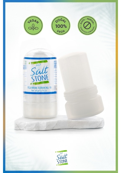 Erd Salt Stone Doğal Mineral Unisex Roll-On Deodorant 60 G Erd Salt Stone Doğal Mineral Unisex Roll-On Deodorant 60 G