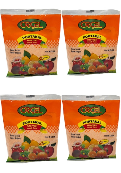 Orçel Portakal Aromalı İçecek Tozu Oralet Çay 4 x 300 G