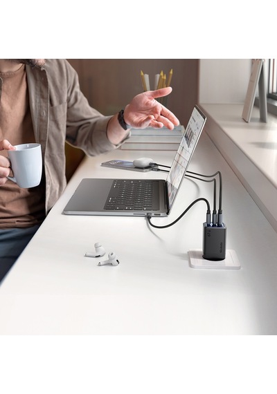 Mcdodo Ch-0970 Gan Series 67w 2c1a Mini Gan Şarj Cihazı Eu Plug Siy