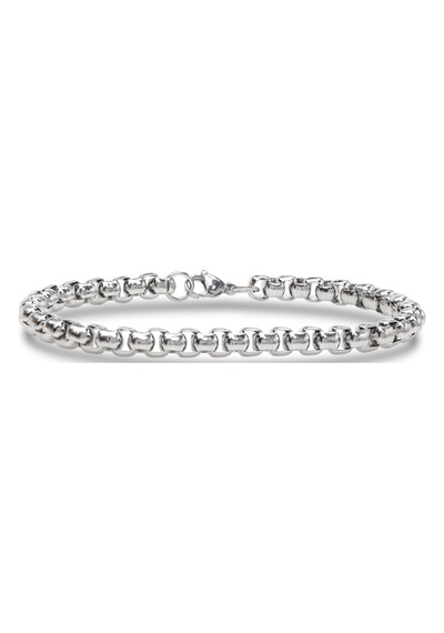 Premium Arnavut Çelik Zincir Bileklik 6mm Yuvarlak 3183czb2d6 - 20 Cm - Altın Renk Altın