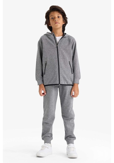 Defacto Erkek Çocuk Kapüşonlu Fermuarlı Sweatshirt F0136a825wnar163 Antrasit