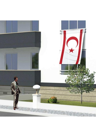 Kuzey Kıbrıs Türk Cumhuriyeti Bayrak -150x225cm 1,5 X2,25 Metre 1
