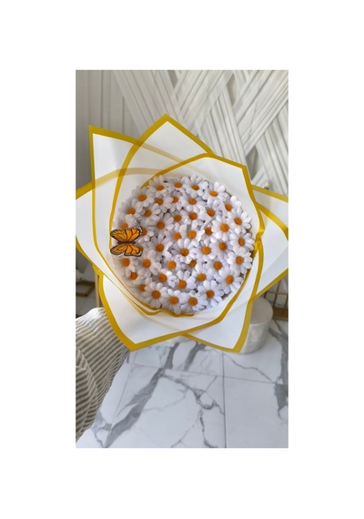 Kişiye Özel Solmayan Papatya Buketi Beyaz - 746170943 Beyaz