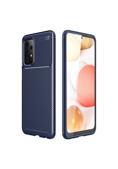 Samsung Galaxy Uyumlu A72 Kılıf Focus Karbon Kamera Korumalı Esnek Silikon Kılıf