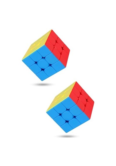 2 Adet Speed Cupe Küp Zeka Küpü 3x3 Canlı Renkler Hız Küpü,fidget Oyuncak Seyahat Zeka Oyunu
