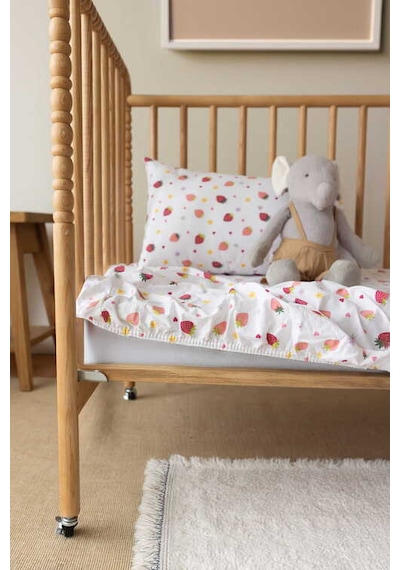 Pamuk Ranforce Lastikli Çarşaf Seti 80x140 Çarşaf 35x45 Yastık Kılıfı