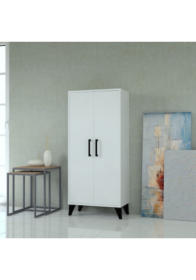 Mobilique % 100 Mdf Çok Amaçlı Kiler Dolabı Beyaz 600-00-105