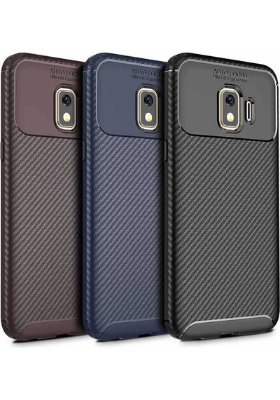 Samsung Uyumlu Galaxy J2 Core Kılıf Zore Negro Silikon Kapak Kahverengi