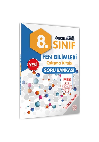 2026 8.Sınıf LGS Fen Bilimleri MEB ÇKS (Renkli Baskı A4 Boyutlu) BASKI ÜCRETİ