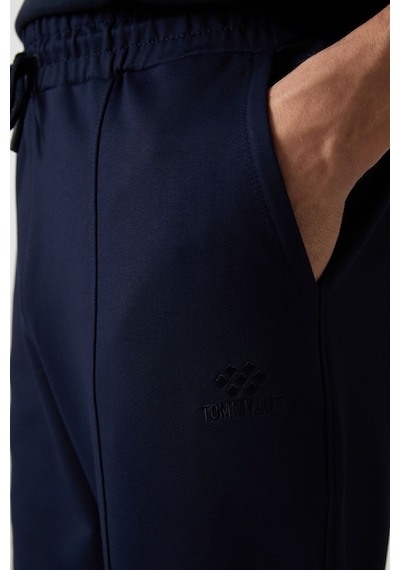 Tommy Life İndigo Pamuklu Yumuşak Dokulu Comfort Fit Nakışlı Erkek Jogger - 82123 İndigo