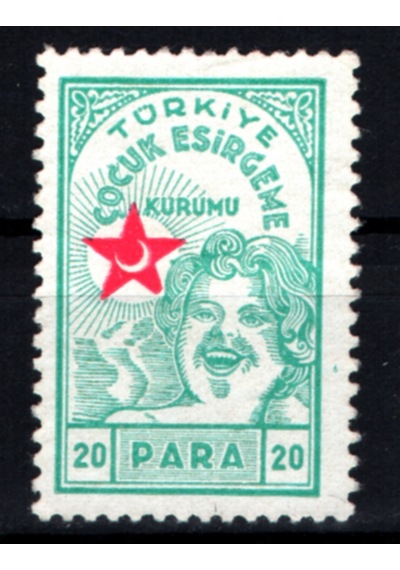 Çocuk Esirgeme Kurumu Şefkat Pulu 20 Para 1940 Tp0711 İsfila C22  Teşhir Ürün