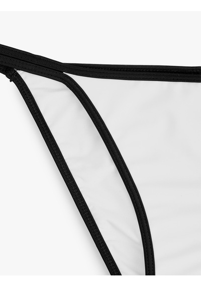 Koton Kontrast Biyeli Normal Bel Bikini Altı Beyaz 6sak00267mm