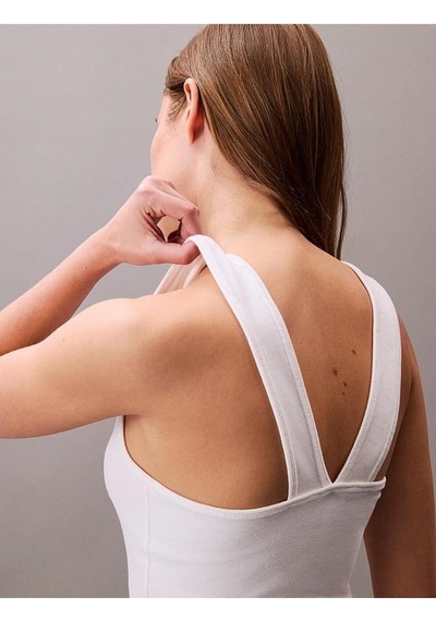 Sl Cotton Rıb Solıd Tank-8284 Beyaz
