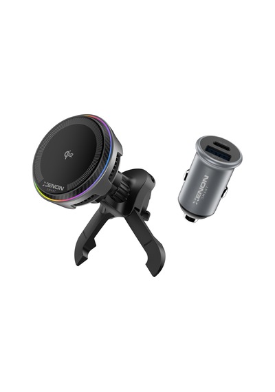 Xenon Smart Qi2 Kablosuz Araç Şarjı Ve Tutucu 15w, Aktif Soğutma Fanı, 48w Hızlı Şarj Adaptörü, 360 X6416