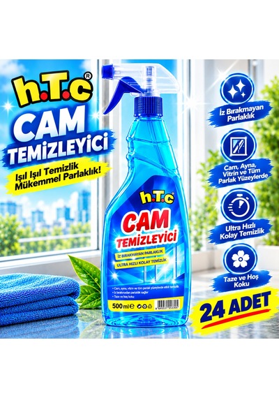 24'lü Cam Temizleyici Pırlanta Parlaklığı 500 Ml