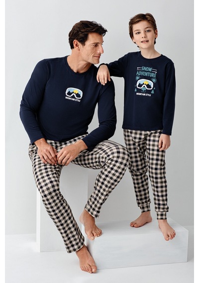 Arnetta Erkek Çocuk Lacivert Pijama Takımı Ar3511-c-v1