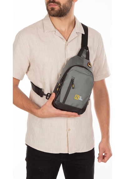 Esvelans Unisex Çapraz Askılı Göğüs Ve Omuz Çantası Günlük Body Bag Gri