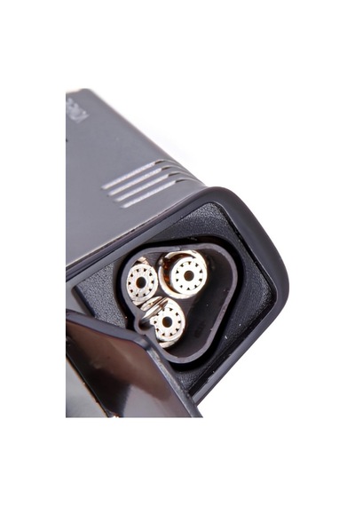 Parmida 3 Torch Pürmüz Gunmetal-siyah Metal Puro Çakmağı - Tr8353