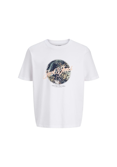 Jack & Jones Jjhonolulu Shape Erkek Beyaz Tişört 12288088 White