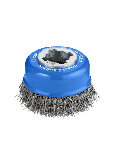 Bosch Professional Accessories Clean Dalgalı Tencere Fırçası Metal İçin, X-lock İçin, Ø 75 Mm, Tel Kalınlığı 0,3 Mm, Ø 125 Mm
