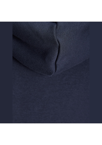 Jack & Jones Erkek Gögüs Baskili Regular Fit Kagüsonlu Sweatshirt - Rush - 12298428 Lacivert
