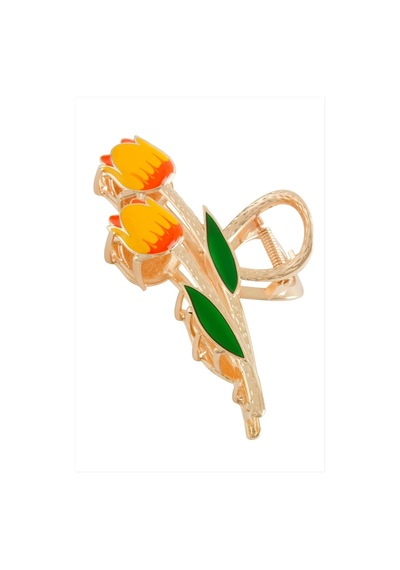 Lale Metal Mandal Toka 11 Cm Altın
