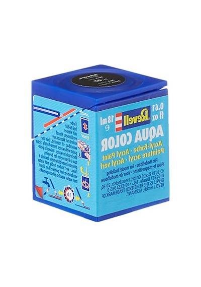 Su Bazlı Siyah Parlak Akrilik Maket Boyası, 18 Ml 0,15 L