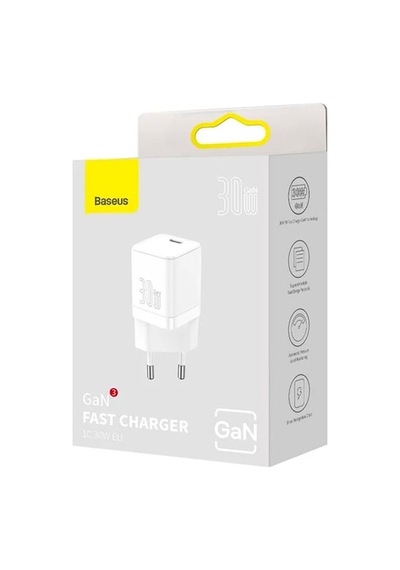 Baseus Gan3 30W Pd3.0, Qc4+ Pps Ultra Hızlı Type-C Hızlı Şarj Ada (549727917)