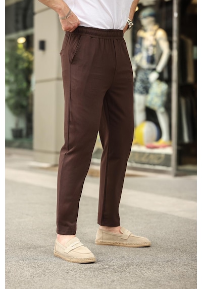 Madmext Acı Kahverengi Relaxed Erkek Pantolon 6510