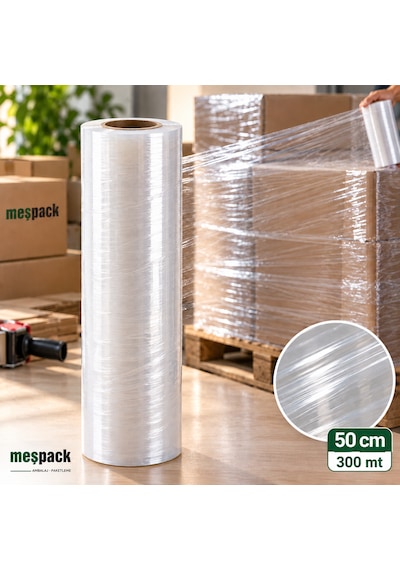 Streç Film 17 Mikron 50 Cm 300 Mt 50x300