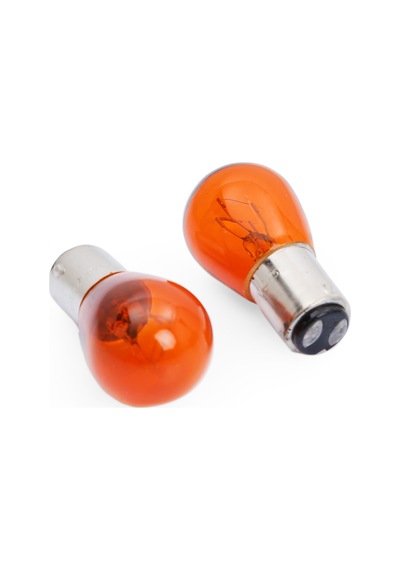Superlight Baz15d/7225 21/5w 12v Halojen Fren Sinyal Ampulü Çift Duy 2 Adet Turuncu